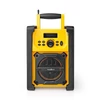 Kép 1/8 - NEDIS RDFM3100YW hordozható FM rádió, bluetooth, rezgéscsillapítás, 15W, 20 FM állomás, 3,5 mm audióbemenet NEDIS