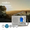 Kép 1/7 - Nedis RDWR1000GY hordozható AM / FM / SW 1-7 sáv rádió, Fejhallgató kimenet, Ébresztőóra NEDIS