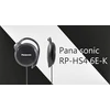 Kép 1/5 - Panasonic RP-HS46E CLIP-ON fekete fülhallgató,fülkampókkal zárt, vezetékes