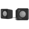 Kép 1/4 - SPEEDLINK SL-810004-BK TWOXO Stereo Speakers, black, Sztereó hangszórók, fekete SPEEDLINK