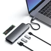 Kép 1/4 - Satechi Aluminium USB-C Hybrid Multiport adapter (SSD Enclosure, HDMI 4K, 2 x USB-A 3.1 Gen 2 up to 10 Gbps) - grey Satechi