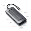 Kép 2/5 - Satechi Aluminium USB-C Multiport MX Adapter (Dual 4K HDMI 60Hz / 30Hz, USB-C PD 100W, RJ45, 1xUSB-C , 2xUSB, SD, jack) Satechi