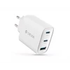Kép 1/9 - DEVIA Extreme Speed Series 65W GaN PD gyorstöltő adapter USB + 2xType-C - fehér DEVIA