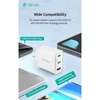 Kép 5/9 - Devia Extreme Speed Series 65W GaN PD hálózati gyorstöltő adapter USB + 2xType-C + Type-C kábel - fehér Devia