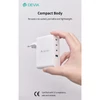 Kép 7/8 - Devia Extreme Speed Series 100W GaN PD hálózati gyorstöltő adapter USB + 3xType-C - fehér Devia