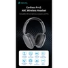 Kép 3/7 - Devia EarBass Pro2 ANC Bluetooth sztereó fejhallgató beépített mikrofonnal - ezüst Devia