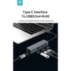 Kép 7/8 - DEVIA USB TYPE-C - USB 3.1 + RJ45 + 3XUSB 3.0 ELOSZTÓ / ADAPTER - LEOPARD SERIES 5 IN 1 HUB - SZÜRKE DEVIA