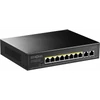 Kép 1/4 - STRONG SW8010POE+ Switch, 8 Gigabit port - 2 Gigabit Uplink, 100 watt PoE táp, Fekete STRONG