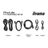 Kép 20/20 - iiyama touch monitor, 17", 1280x1024, 5:4, 225cd, 5ms, 1000:1, VGA / HDMI / DP, T1732MSC-B1S Iiyama