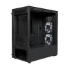 Kép 3/5 - COOLER MASTER Ház Micro ATX MasterBox TD300 MESH, 2db ARGB Ventilátorral, Tápegység nélkül, Edzett Üveg, fekete Cooler Master