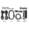 Kép 5/14 - IIYAMA touch VA monitor 23.8" TF2415MC-B2, 1920x1080, 16:9, 350cd / m2, 16ms, VGA / DP / HDMI / HDCP, IP65, Pivot Iiyama