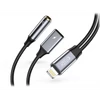 Kép 1/2 - TECH-PROTECT LIGHTNING - 3,5 MM JACK + LIGHTNING ADAPTER, FEKETE / SZÜRKE TECH-PROTECT