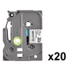 Kép 3/3 - BROTHER szalag TZe-231CIV, Fehér alapon Fekete, Laminált, 12mm  0.47