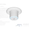 Kép 4/4 - UBiQUiTi Wireless Access Point DualBand 1x1000Mbps, 5,3Gbps, 4x4 MU-MIMO, POE Nélkül, Falra rögzíthető - U6-MESH Ubiquiti