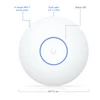 Kép 2/4 - UBiQUiTi Wireless Access Point DualBand 1x2,5Gbps, 5Gbps, 2x2 MU-MIMO, WiFi7, POE nélkül, Falra rögzíthető - U7-LITE Ubiquiti