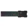 Kép 1/5 - OMEGA VARR gamer billentyűzet + egér + egérpad szett, állítható RGB, USB, EN, 800-3200DPI