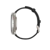 Kép 5/5 - Amazfit Active 2 NFC (Round) Black Leather + Red Silicone strap