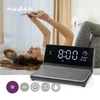 Kép 7/8 - Nedis WCACQ20BK ébresztő óra vezeték nélküli telefon töltővel, Qi tanúsítvánnyal rendelkező 5 / 7,5 / 10 / 15 W töltés NEDIS