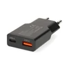 Kép 3/5 - Nedis WCHA20BK gyorstöltő USB-A / USB-C töltő, GaN, PD3.0, 20W, fekete NEDIS