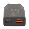 Kép 5/5 - Nedis WCHA20BK gyorstöltő USB-A / USB-C töltő, GaN, PD3.0, 20W, fekete NEDIS