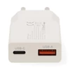 Kép 2/4 - Nedis WCHA20WT gyorstöltő USB-A / USB-C töltő, PD3.0, 20W NEDIS