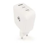 Kép 5/6 - Nedis WGCHA100WWT töltő 100 W, GaN, PD3.0, QC 2,5 / 3,0 / 5,0 A, Kimenetek száma: 3, USB-A / 2x USB-C, fehér NEDIS