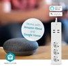 Kép 2/4 - Nedis WIFIP312FWT, WIFI okos elosztó, 3x 230V földelt aljzat / 4x USB aljzat, 16A, 3680W, túlfeszültség védelemmel NEDIS