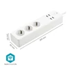 Kép 3/4 - Nedis WIFIP312FWT, WIFI okos elosztó, 3x 230V földelt aljzat / 4x USB aljzat, 16A, 3680W, túlfeszültség védelemmel NEDIS