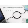 Kép 6/7 - Choetech XCC-1003 PD60W USB-C to USB-C Cable, 1,2m