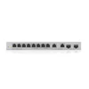 Kép 2/3 - ZYXEL Switch 8x1000Mbps + 2x2500Mbps + 2xSFP+ Nem Menedzselhető, XGS1010-12-ZZ0102F Zyxel