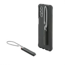 PACK OF 10 ADHESIVE RETRACTABLE STYLUS HOLDER - BLACK