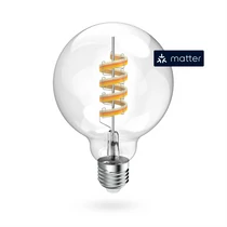 HAMA 176644, OKOS WIFI LED IZZÓ, MATTER, E27, GLOBE, RGBW FILAMENT, 4,9W HAMA