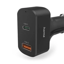 HAMA 200018, FIC E3 UNIVERZÁLIS AUTÓS TYPE-C TÖLTŐ "PD" (5-20V,65W) HAMA