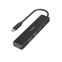 HAMA 200117, USB 3.2 GEN1 TYPE-C 5IN1 DOKKOLÓ ADAPTER (USB3.2, USB 2.0, HDMI, TYPE-C) HAMA