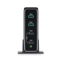 HAMA 201628 FIC E3 HÁLÓZATI TÖLTŐ ÁLLOMÁS, 2xUSB, 2xTYPE-C, 4 PORT, PD / QC, 60W HAMA