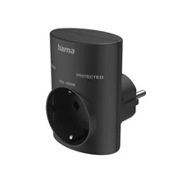 HAMA 223322, HÁLÓZATI TÚLFESZÜLTSÉG VÉDŐ ADAPTER FEKETE  / FIP HAMA