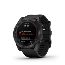 Garmin fenix 7x saphire fekete ti fekete szilikon szíjjal