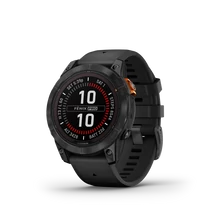 Garmin fenix 7 pro solar gray w / black silicone band