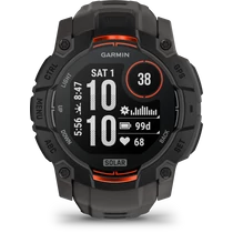 Garmin instinct 3, 50mm solar, black, grey band