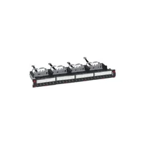 LEGRAND patch panel 19`-1U 24xRJ45 Cat6A árnyékolt (STP) 6xRJ45 kazettás / LCS3 gyorscsatlakozós portok egyenes 500MHz 10 Legrand