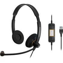 EPOS SENNHEISER SC 60 USB ML Vezetékes Fejhallgató Fekete, 1000551 Epos