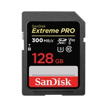 SANDISK 121506, SDXC EXTREME PRO KÁRTYA 128GB, 300MB / s, UHS-II, CL10 10, U3, V90