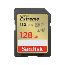 SANDISK 121580, SDXC EXTREME KÁRTYA 128GB, 180 / 90 MB / s , UHS-I, Class 10, U3, V30