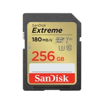 SANDISK 121581, SDXC EXTREME KÁRTYA 256GB, 180 / 130 MB / s , UHS-I, Class 10, U3, V30