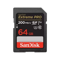 SANDISK 121595, SDXC EXTREME PRO KÁRTYA 64GB, 200 / 90 MB / s , UHS-I, Class 10, U3, V30