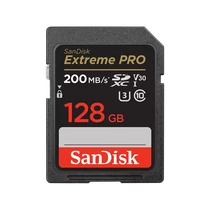 SANDISK 121596, SDXC EXTREME PRO KÁRTYA 128GB, 200 / 90 MB / s , UHS-I, Class 10, U3, V30