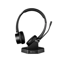 SANDBERG Fejhallgató mikrofonnal, Bluetooth Office Headset Pro + , Fekete