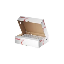ESSELTE Archiváló doboz, A4, 80 mm, karton, felfelé nyíló,"Standard", fehér ESSELTE