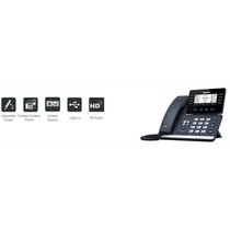 YEALINK Telefon - SIP-T53 VoIP 12 vonalas LCD kijelző, Wi-Fi, USB, POE YEALINK