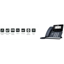 YEALINK Telefon - SIP-T53W VoIP 16 vonalas LCD kijelző, BT, USB, 2xLAN, POE YEALINK